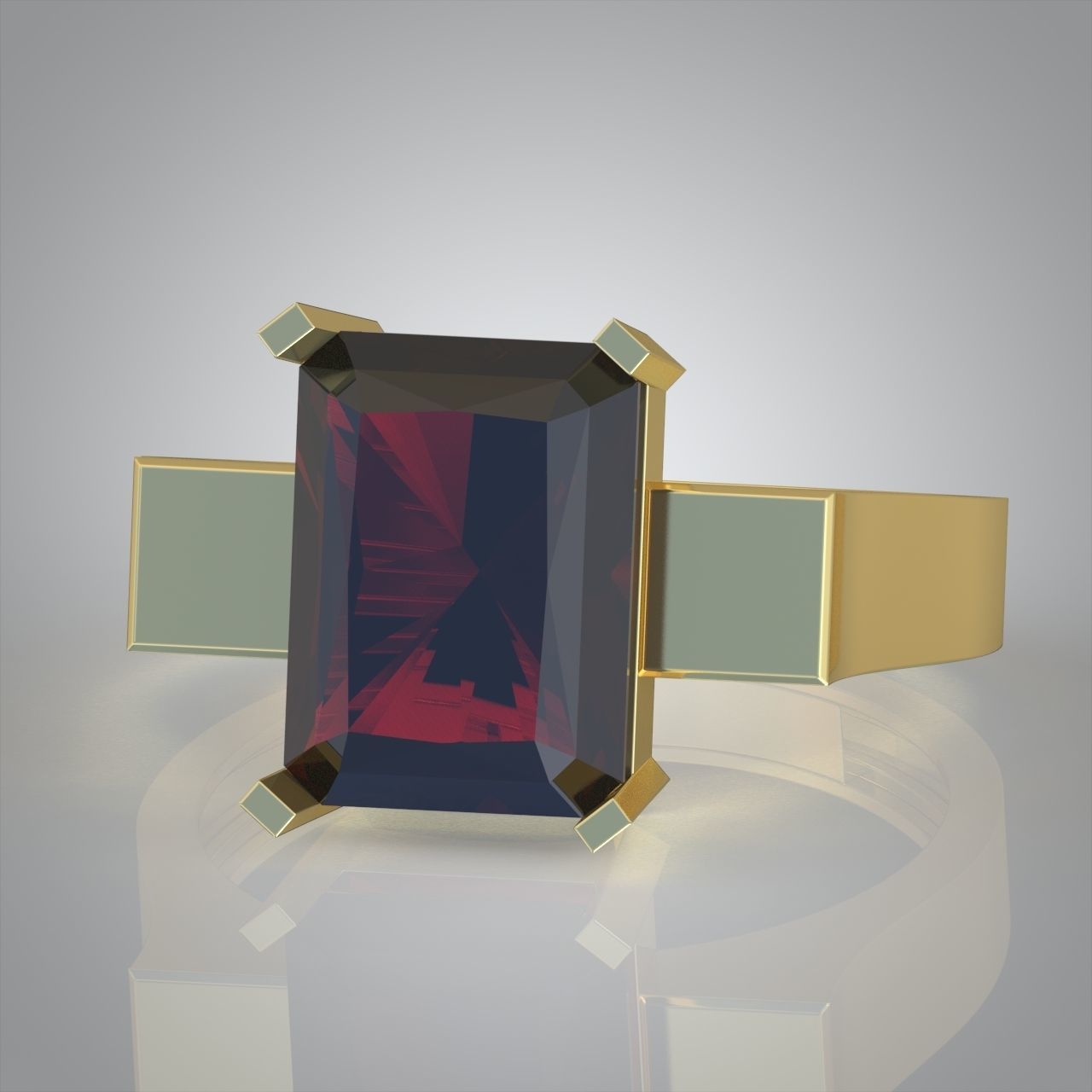 Diamond ring 0565 3D printable model 3D print model_7