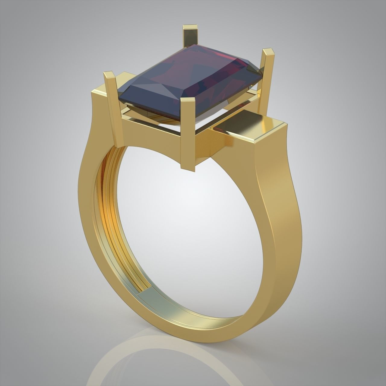 Diamond ring 0565 3D printable model 3D print model_3
