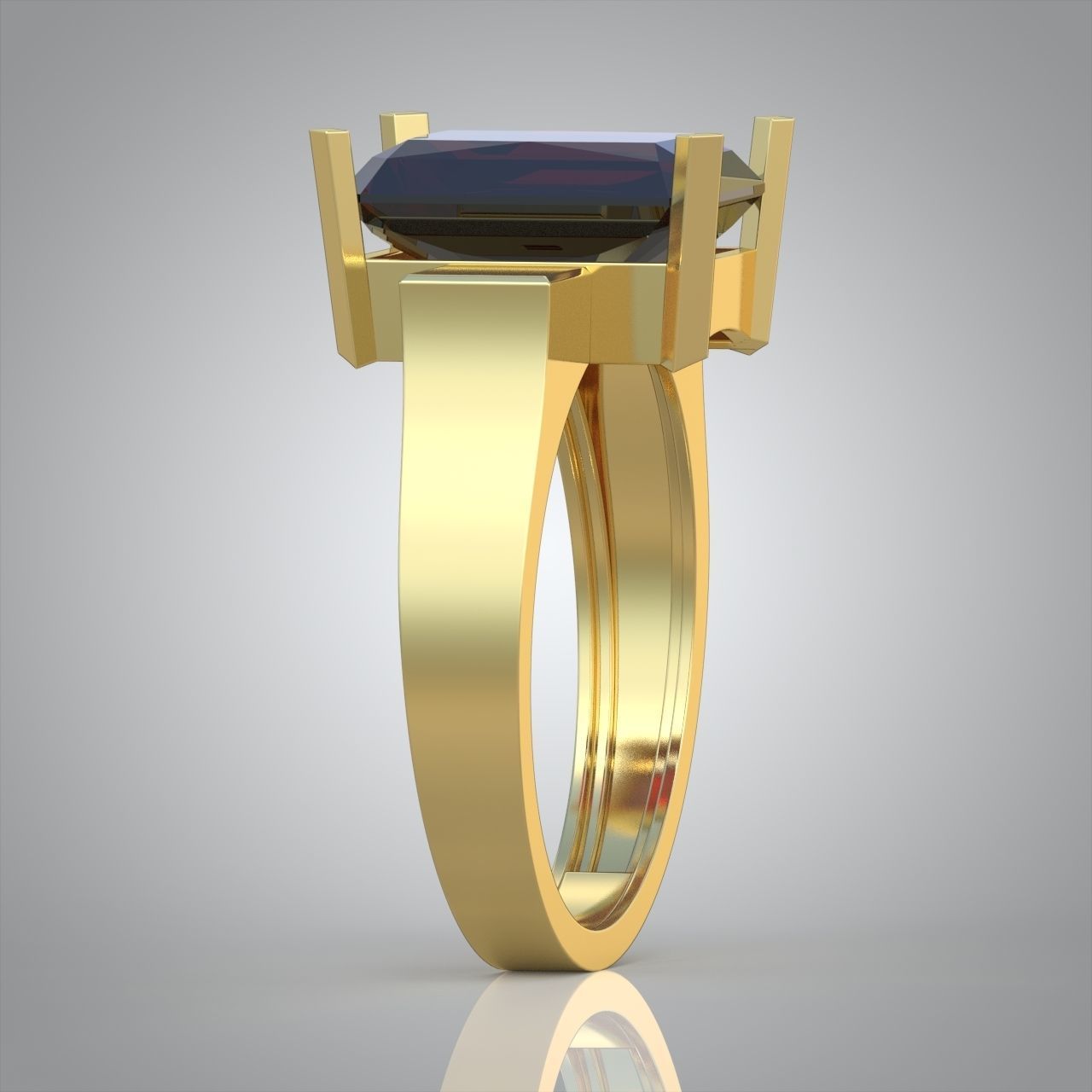 Diamond ring 0565 3D printable model 3D print model_4
