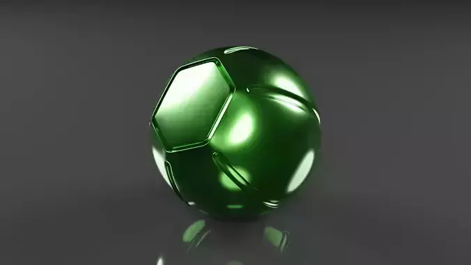 Steel ball Gyro 3D model Low-poly 3D model