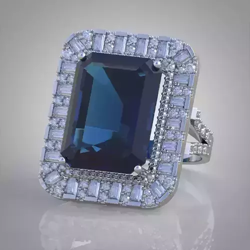 Diamond ring 0568 3D printable model