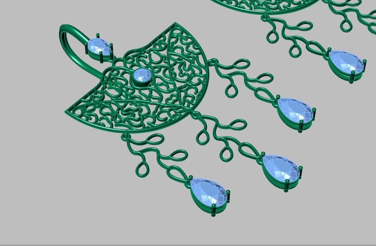 Earring model 0320 3D printable model9 3D print model_11