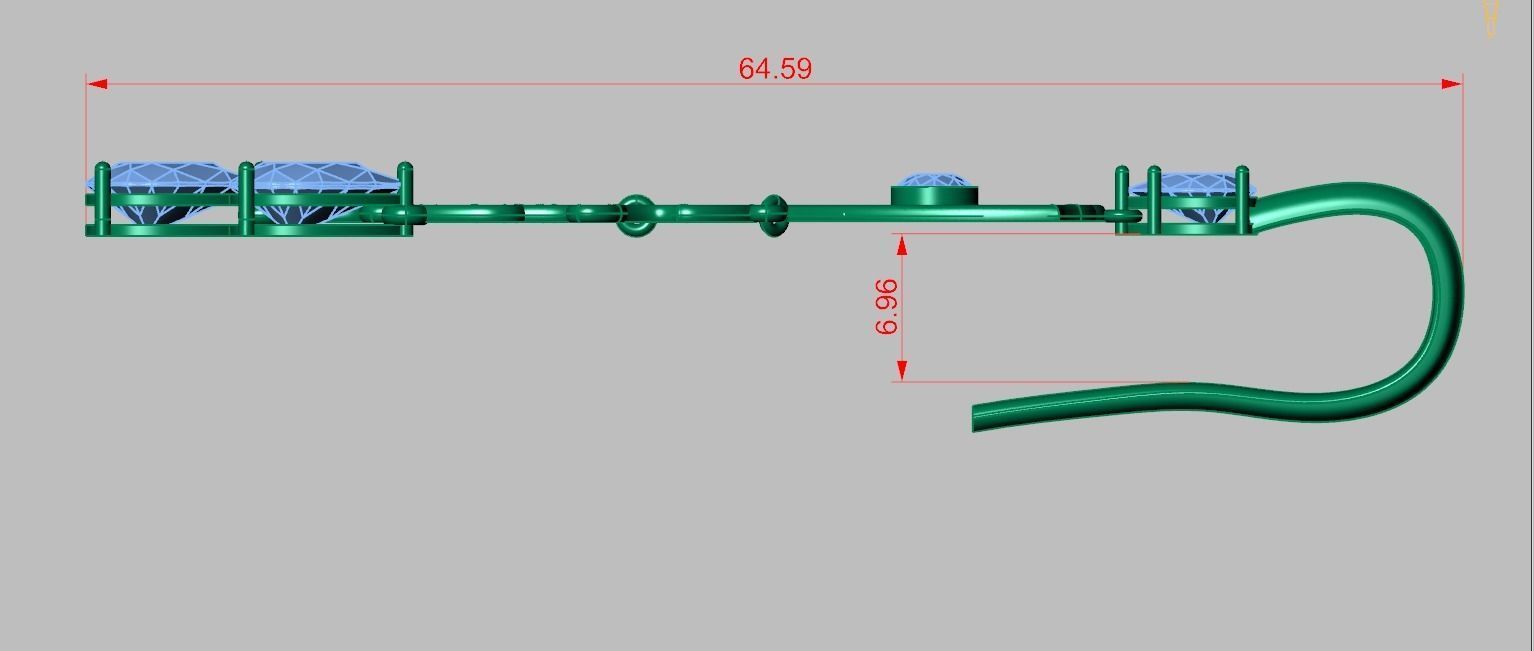 Earring model 0320 3D printable model9 3D print model_10