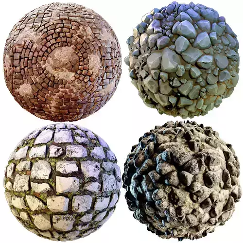 Stylized Stone texture collection 01 Texture