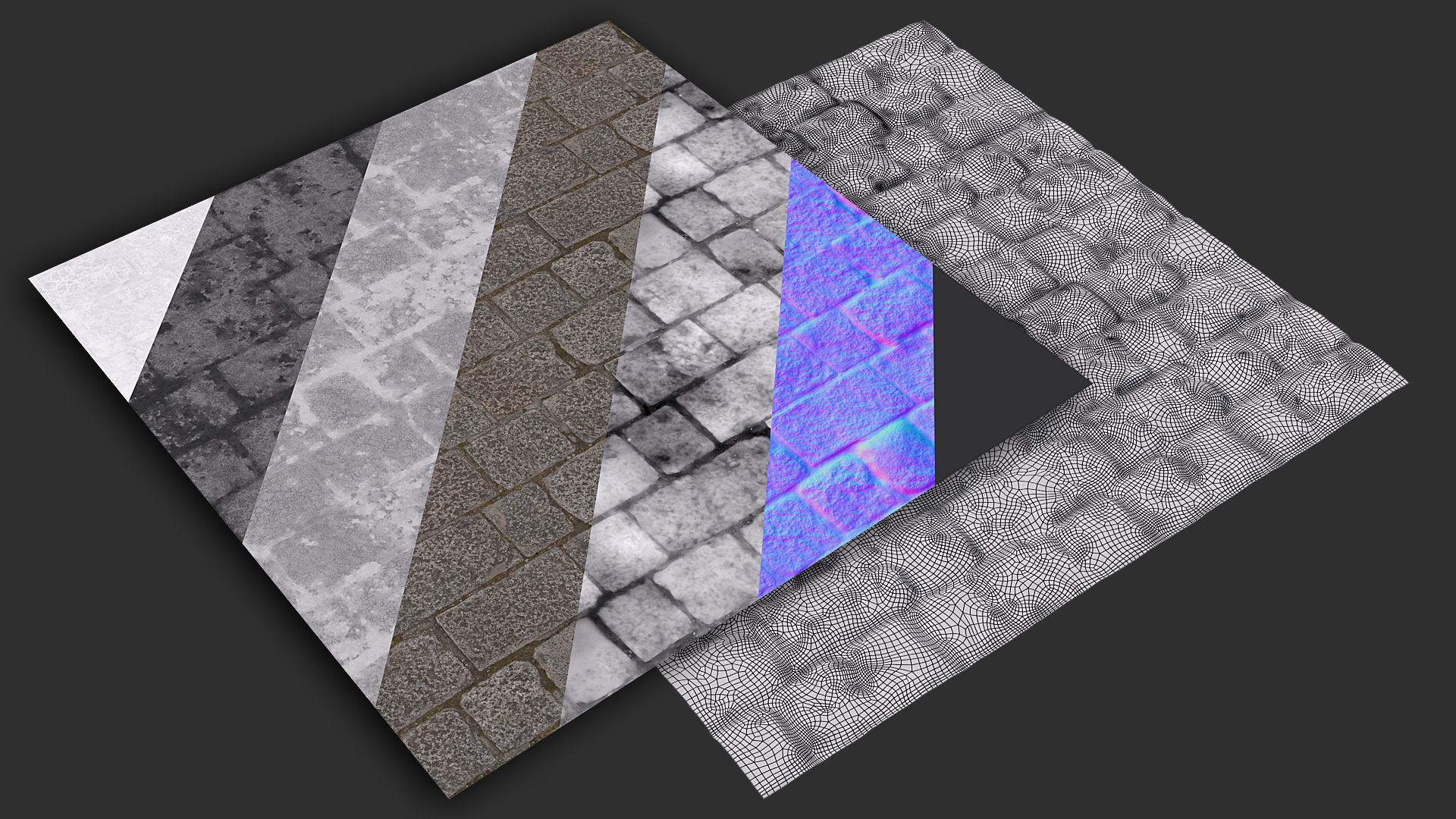 Stone Floor 01 3D model_3