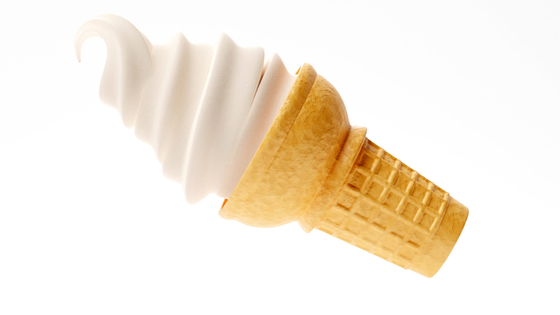 Ice Cream Cone 3D model_5