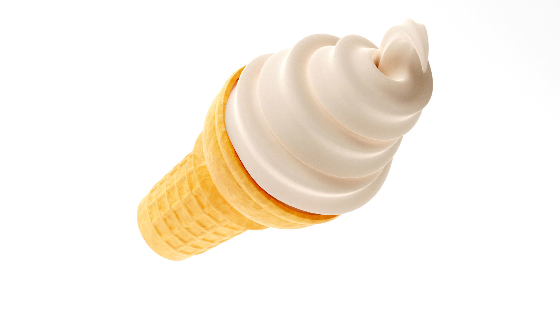 Ice Cream Cone 3D model_2