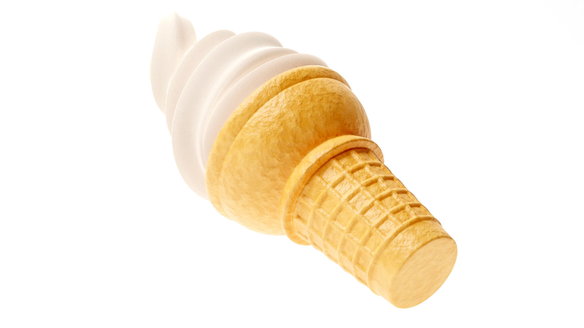 Ice Cream Cone 3D model_6