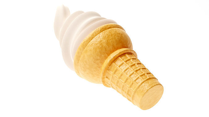 Ice Cream Cone 3D model 7