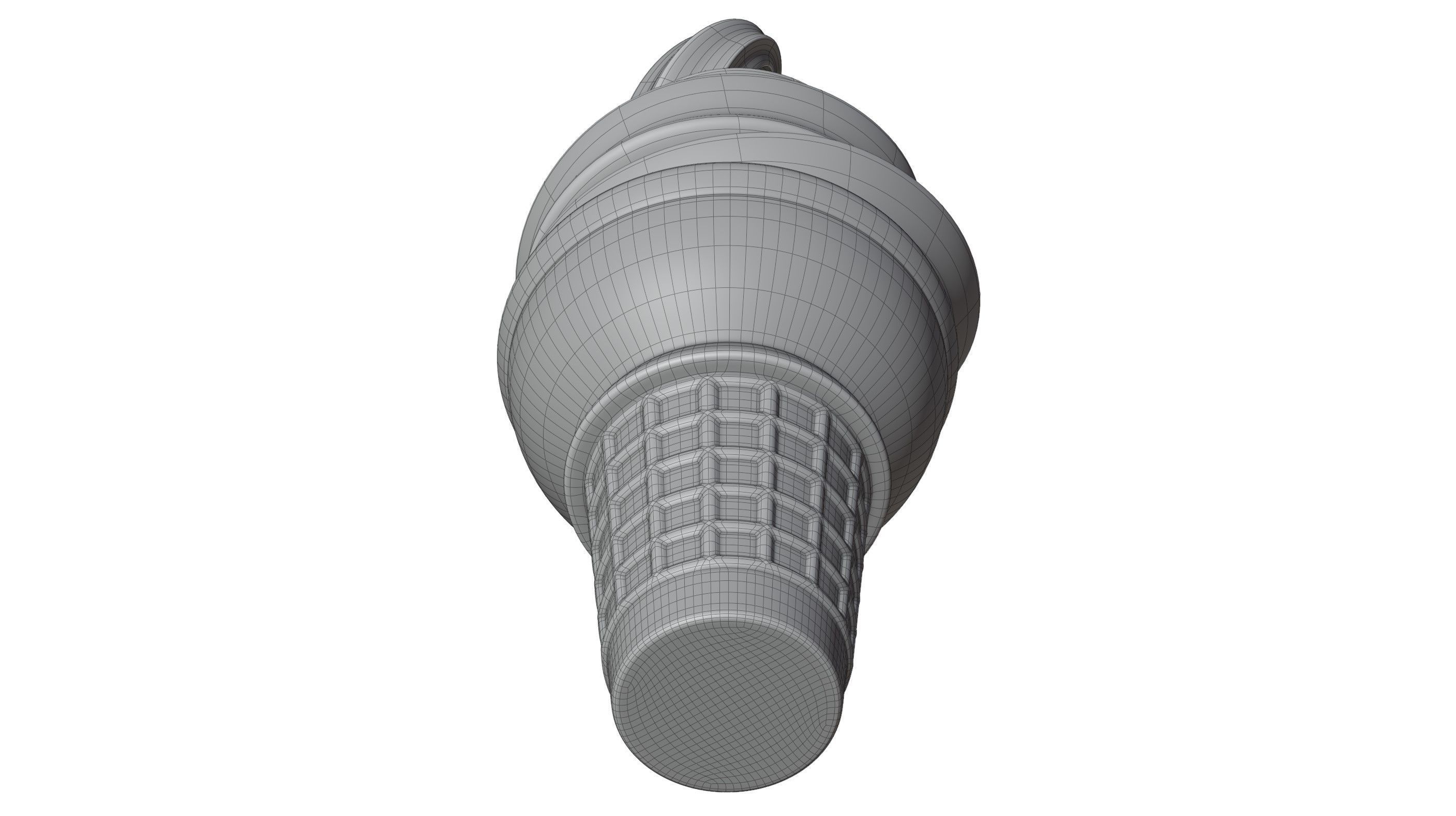 Ice Cream Cone 3D model_15