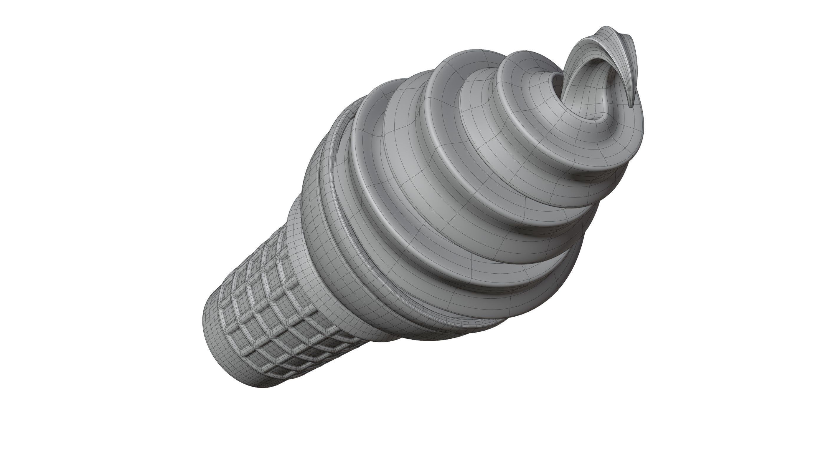 Ice Cream Cone 3D model_10