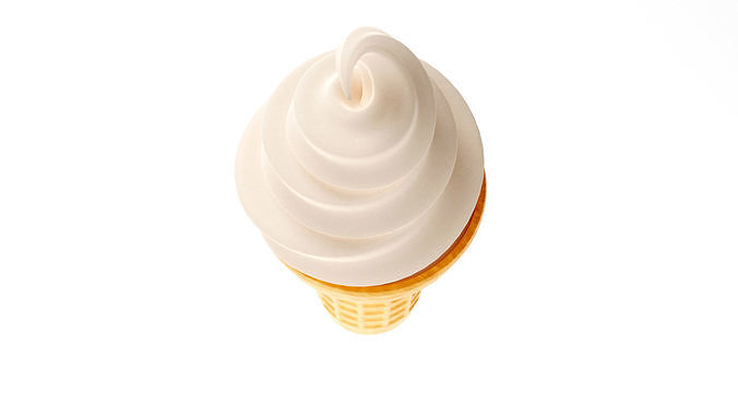 Ice Cream Cone 3D model 4
