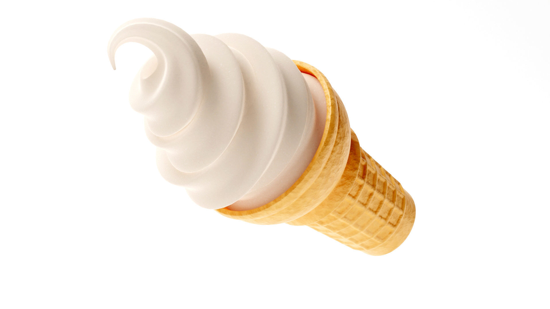 Ice Cream Cone 3D model_4