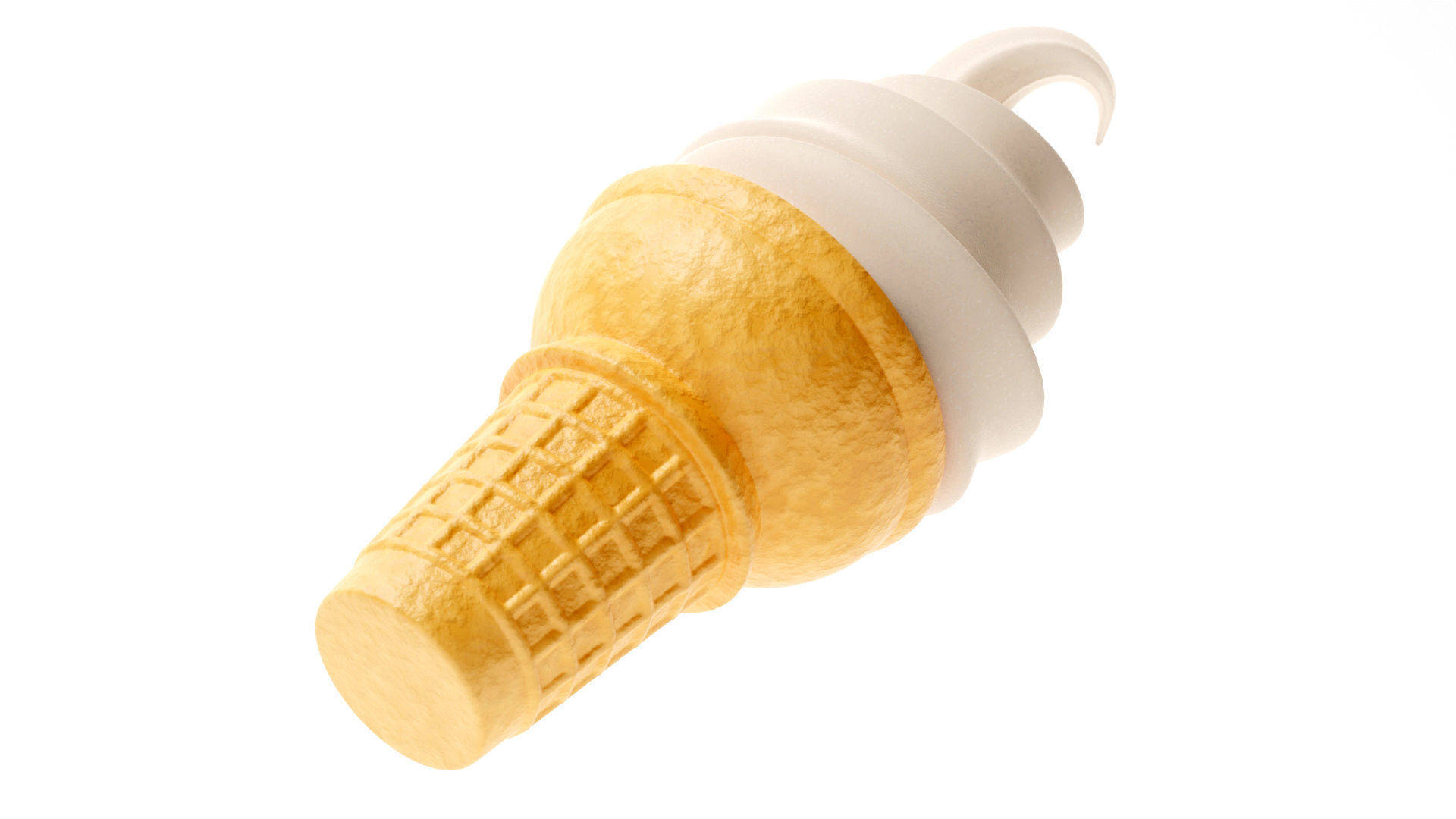 Ice Cream Cone 3D model_8