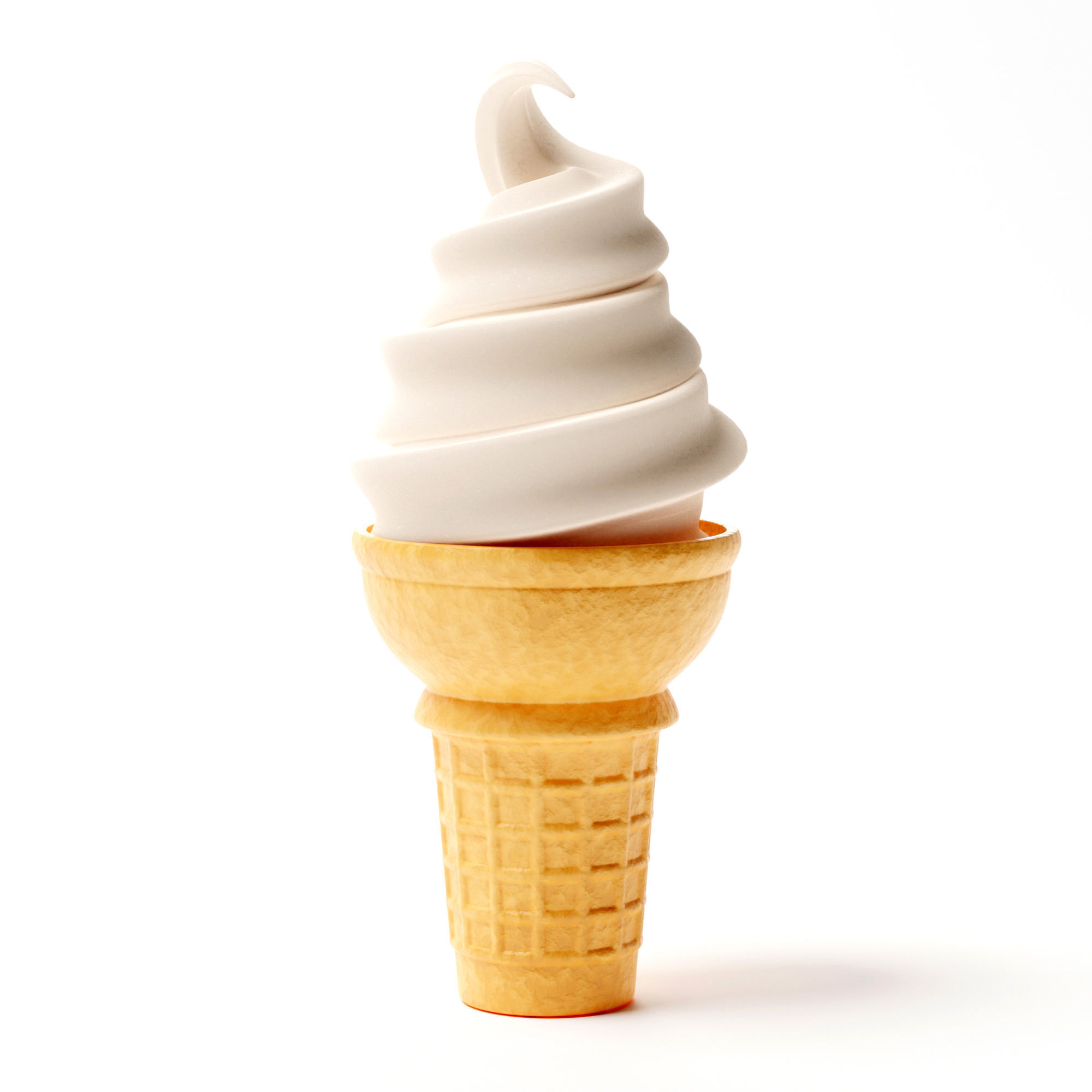 Ice Cream Cone 3D model_0