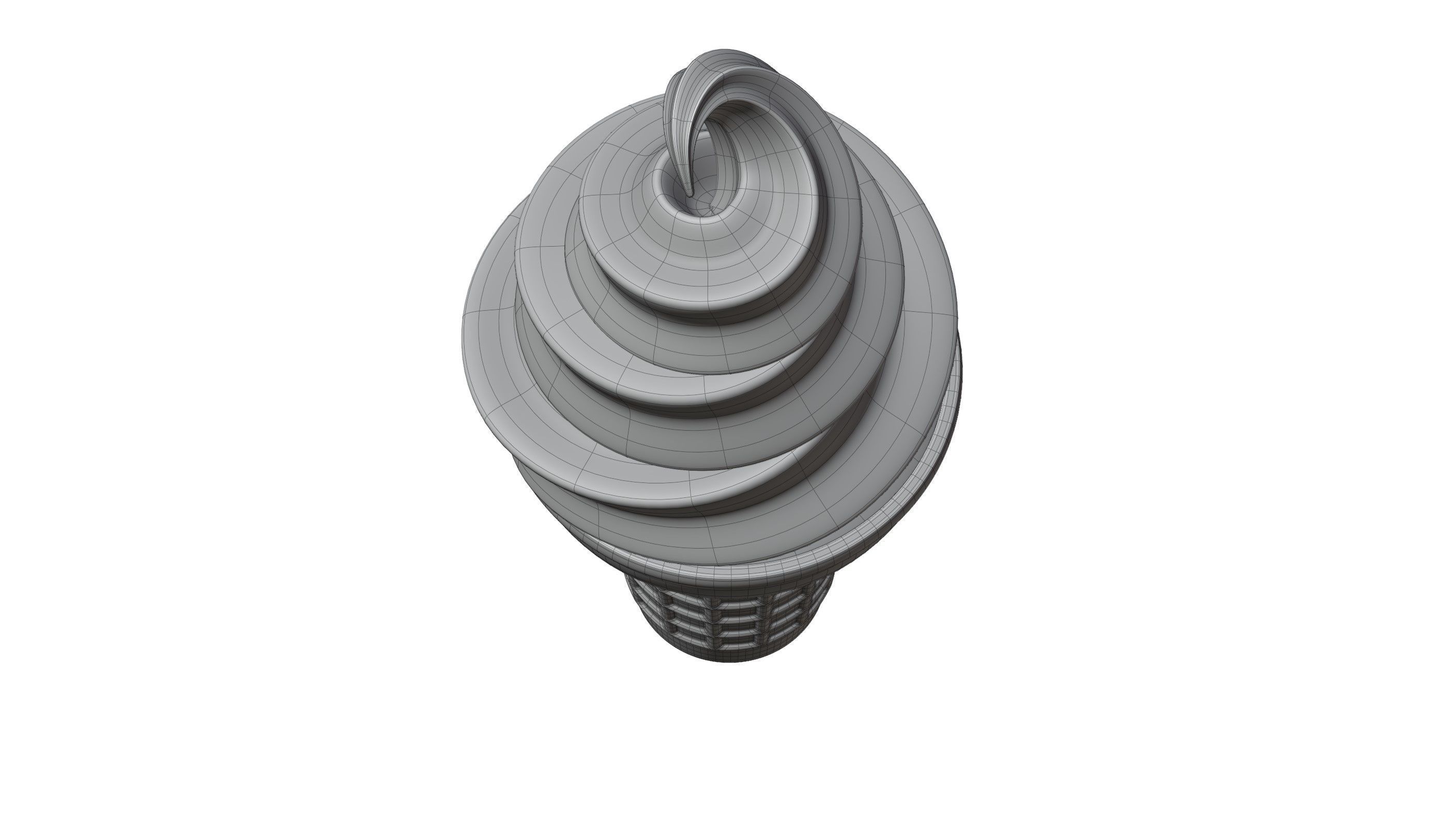 Ice Cream Cone 3D model_11