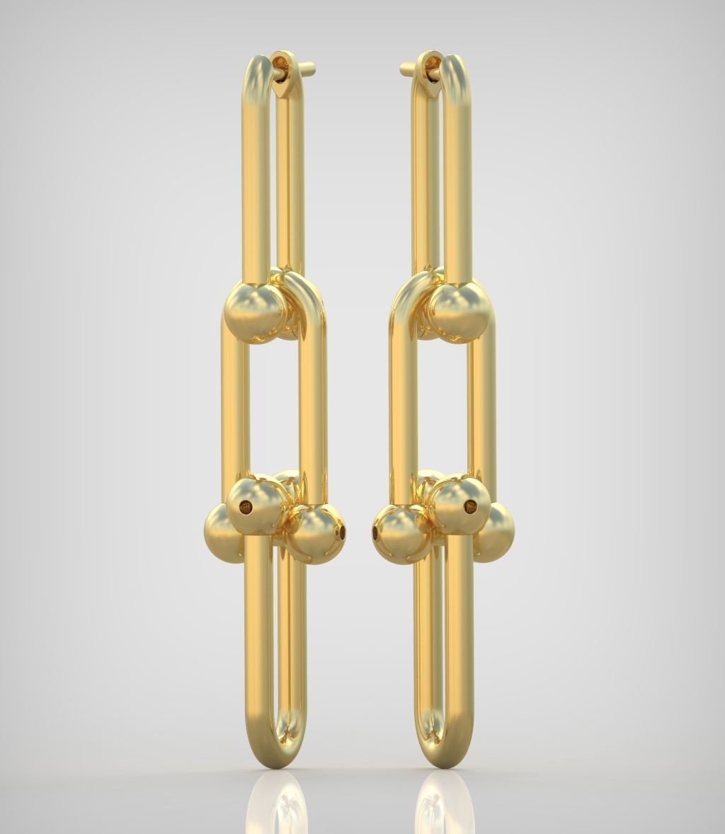 Earring model 0324 3D printable model14 3D print model_3