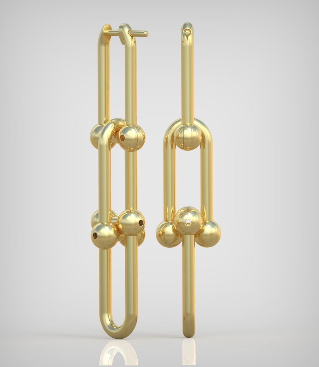 Earring model 0324 3D printable model14 3D print model_4