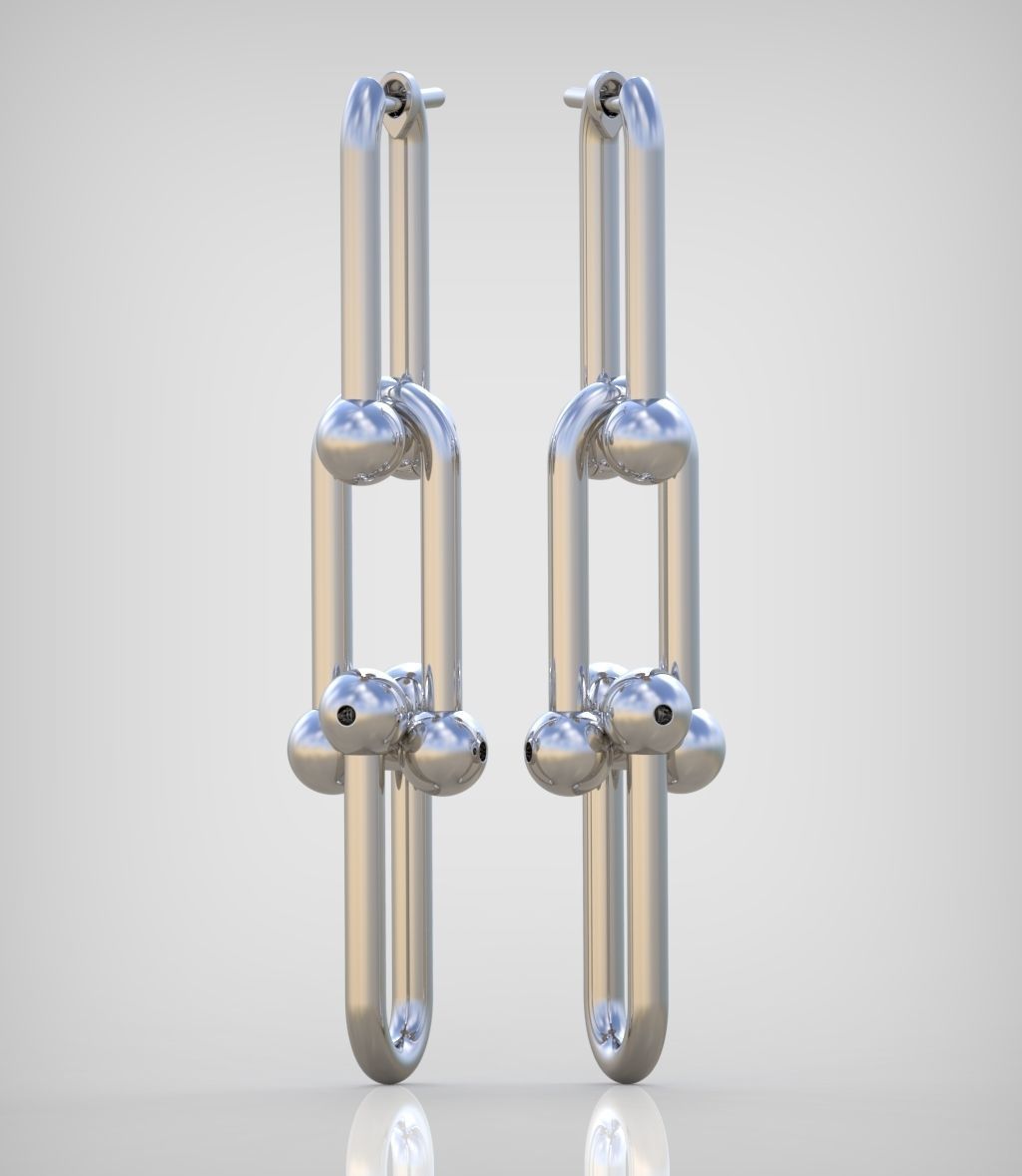 Earring model 0324 3D printable model14 3D print model_2