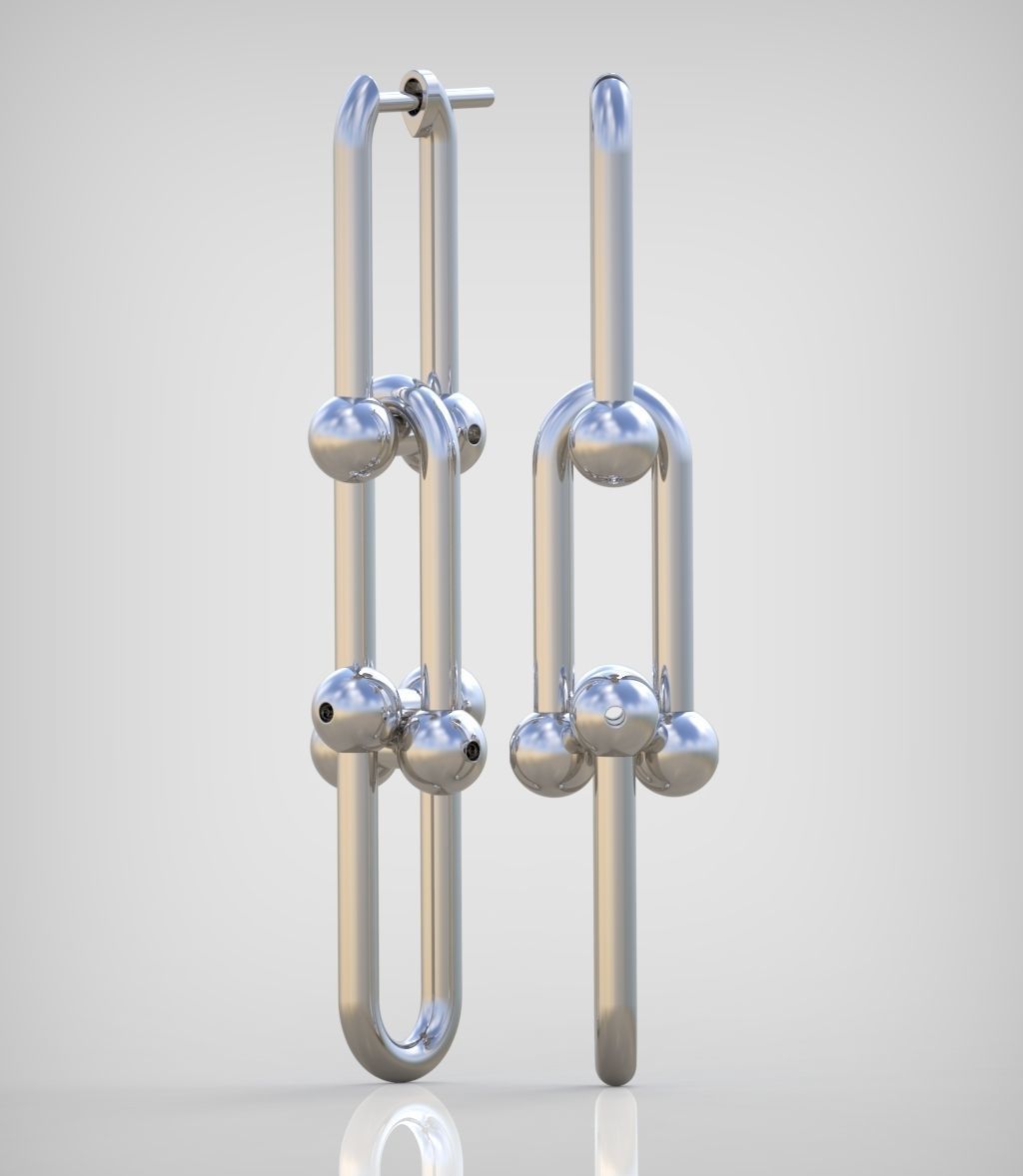 Earring model 0324 3D printable model14 3D print model_1