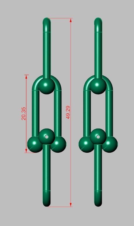 Earring model 0324 3D printable model14 3D print model_9