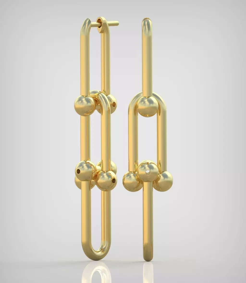 Earring model 0324 3D printable model14 3D print model_0