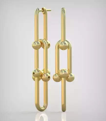 Earring model 0324 3D printable model14