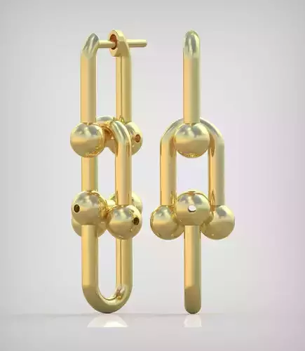 Earring model 0326 3D printable model15