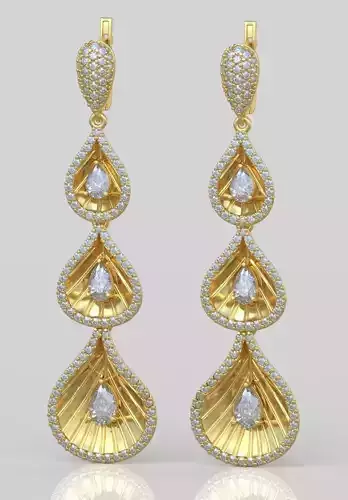 Earring model 0327 3D printable model14