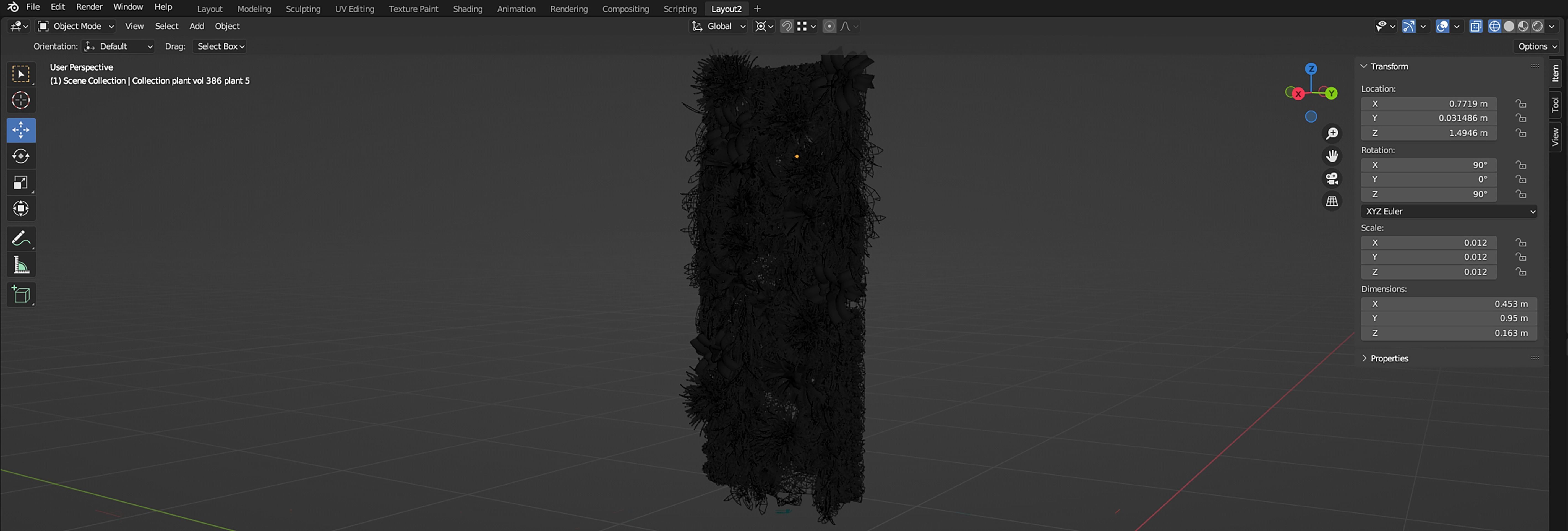 Collection plant vol 386 - blender model  3D model_7