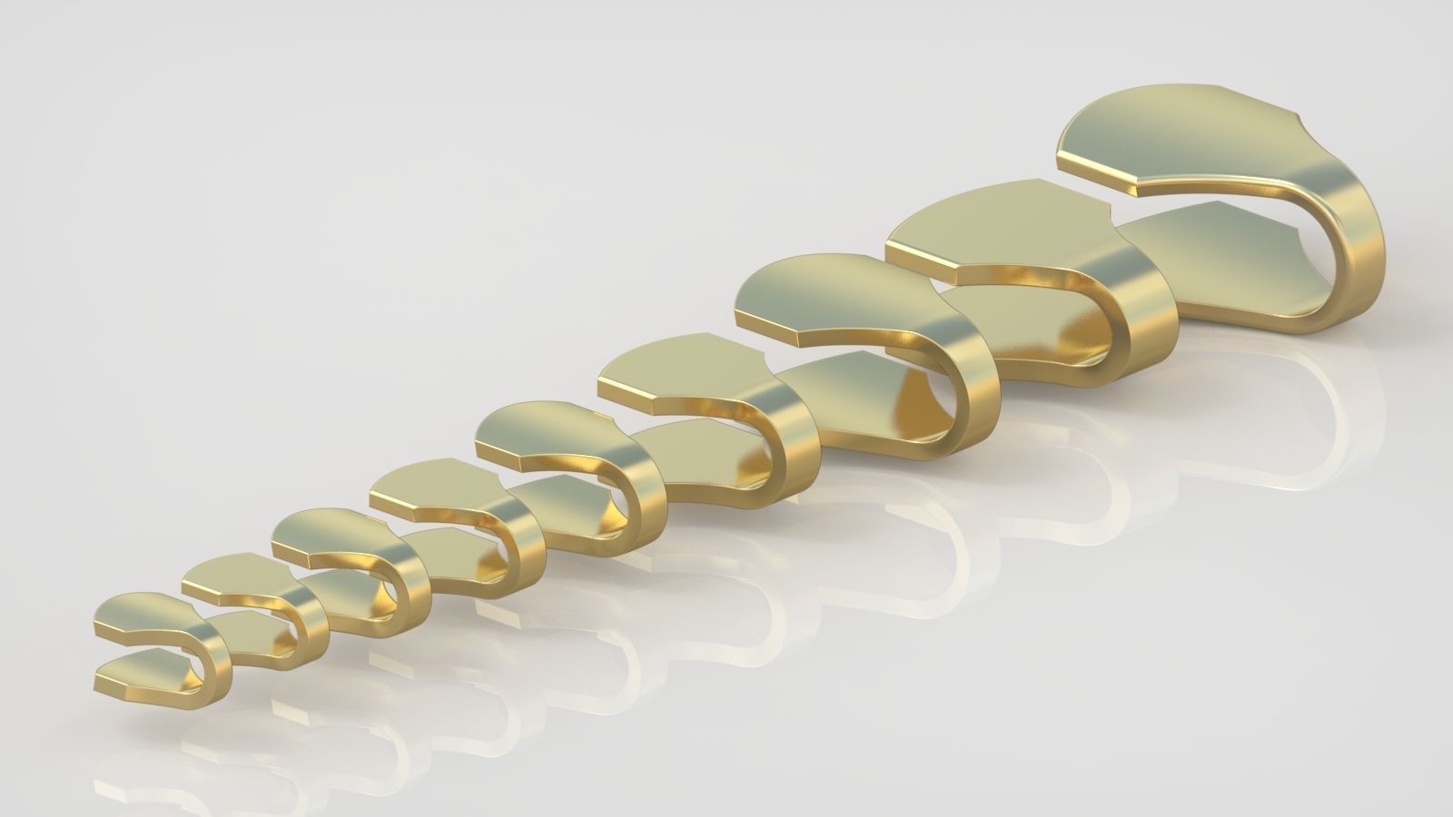 Bracelet model 3D printable model 0044 3D print model_4