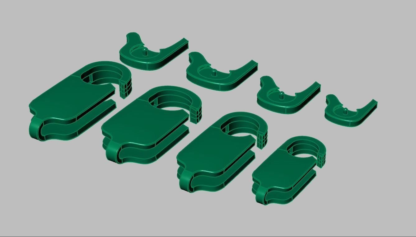 Bracelet Lock model 3D printable model 0045-16 3D print model_17