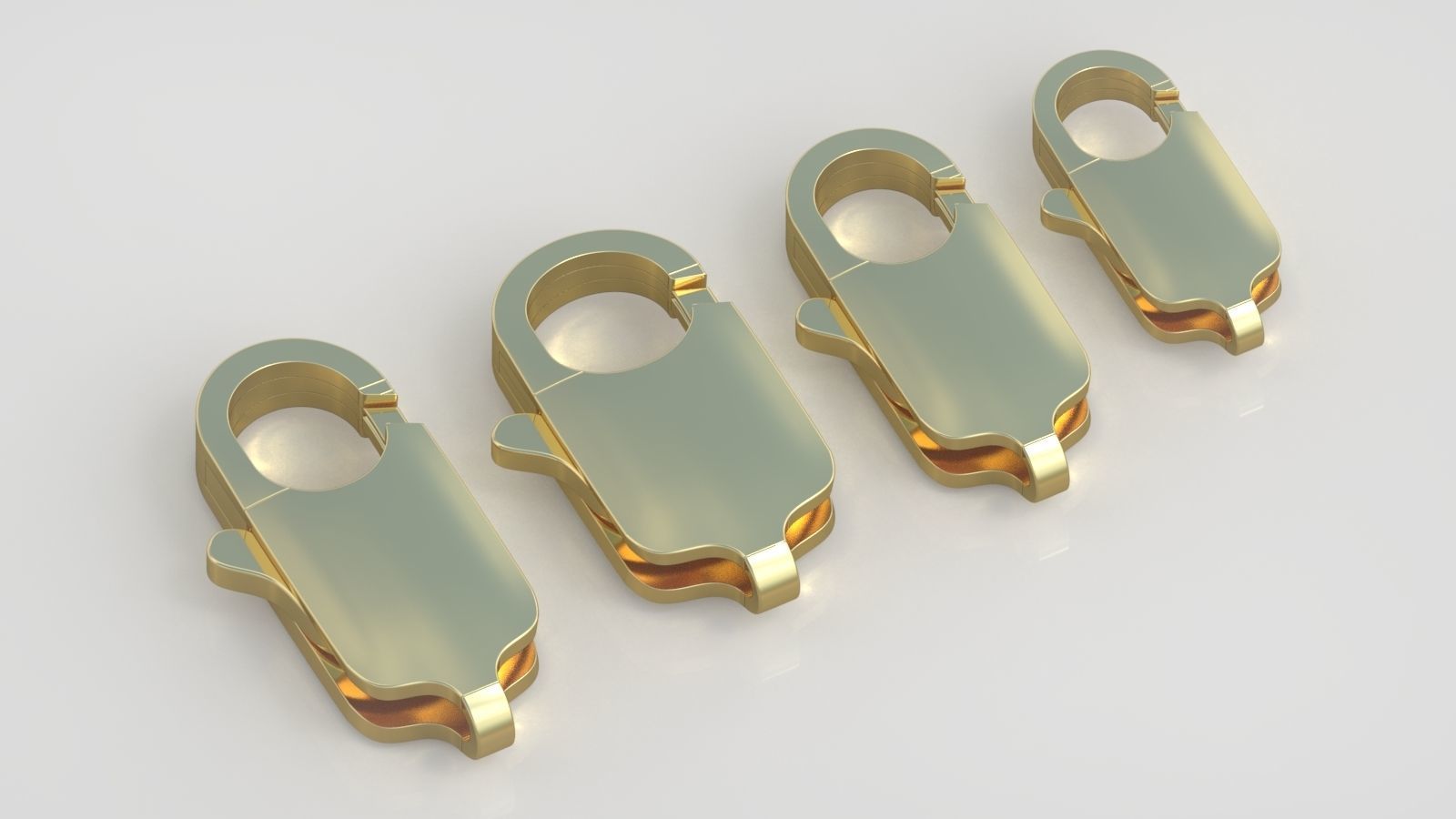 Bracelet Lock model 3D printable model 0045-16 3D print model_8