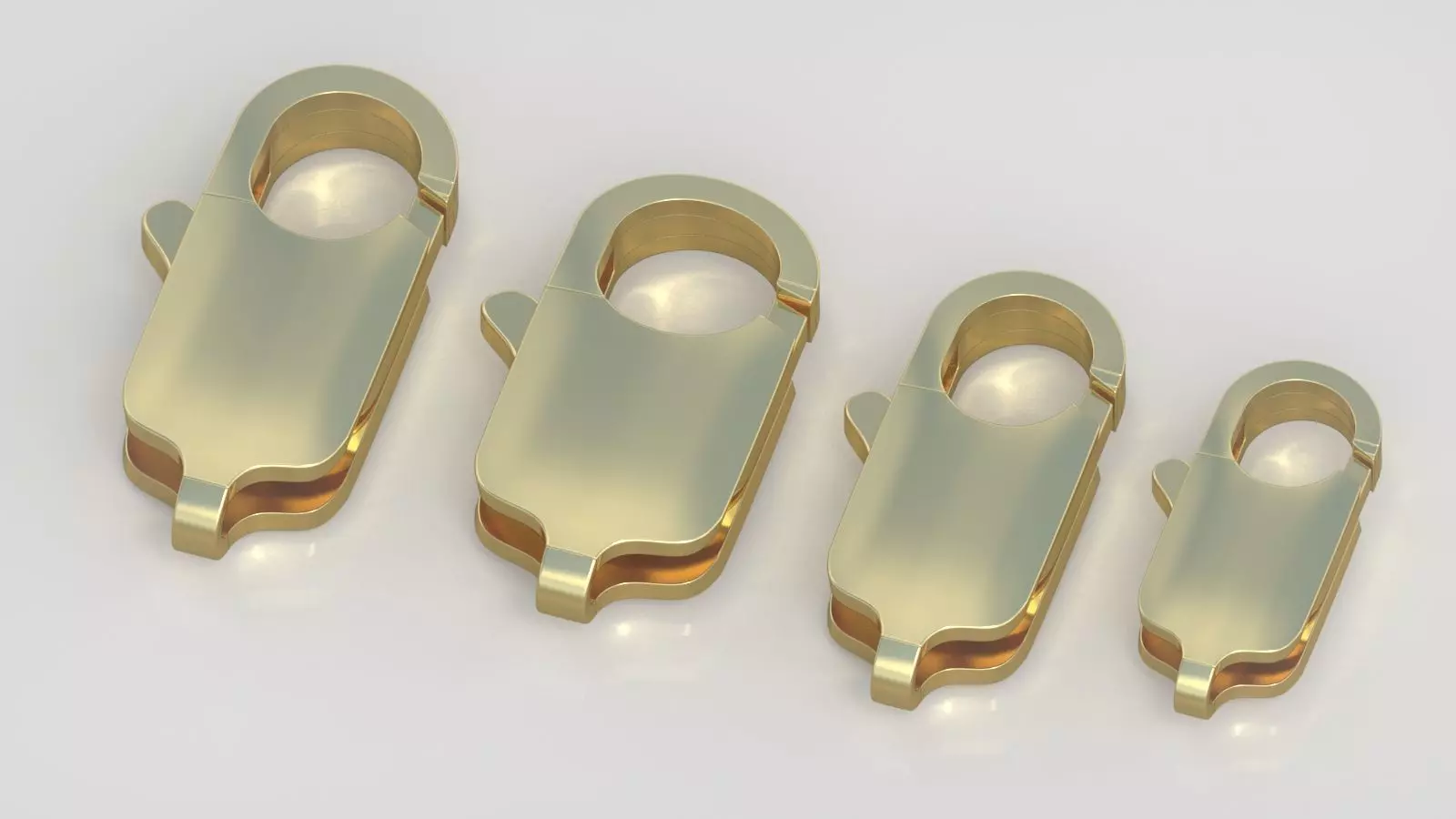 Bracelet Lock model 3D printable model 0045-16 3D print model_0