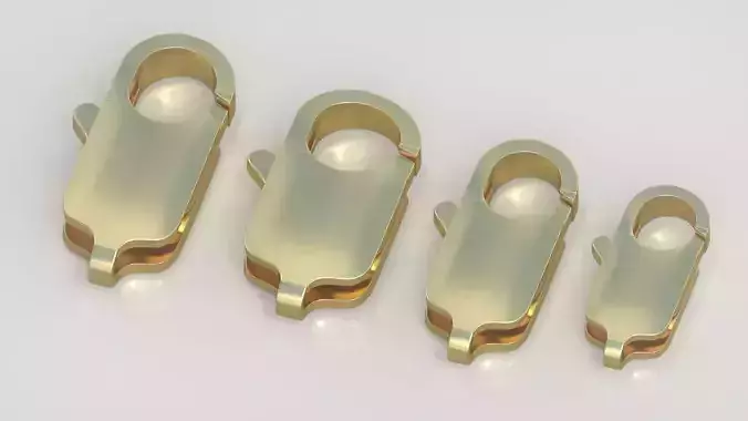 Bracelet Lock model 3D printable model 0045-16 3D print model