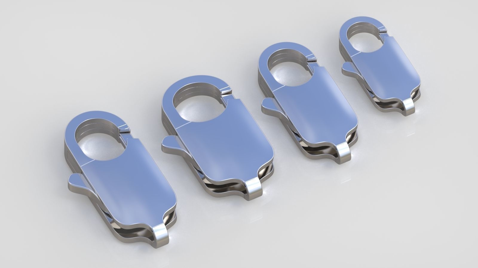 Bracelet Lock model 3D printable model 0045-16 3D print model_9