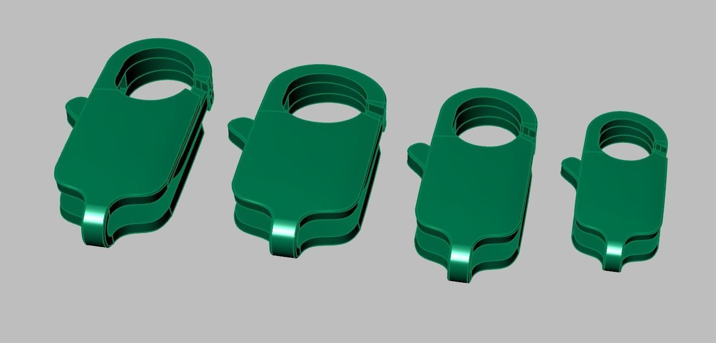 Bracelet Lock model 3D printable model 0045-16 3D print model_15