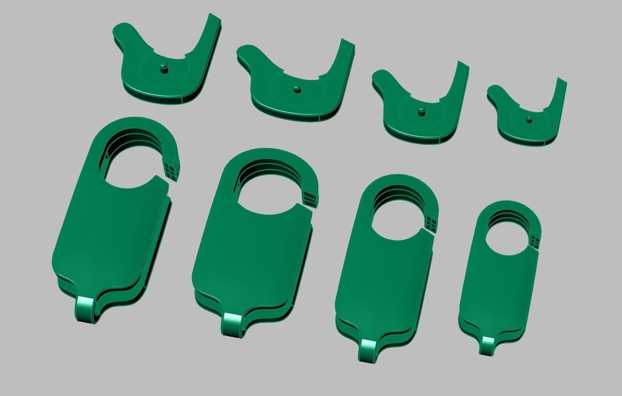 Bracelet Lock model 3D printable model 0045-16 3D print model_16