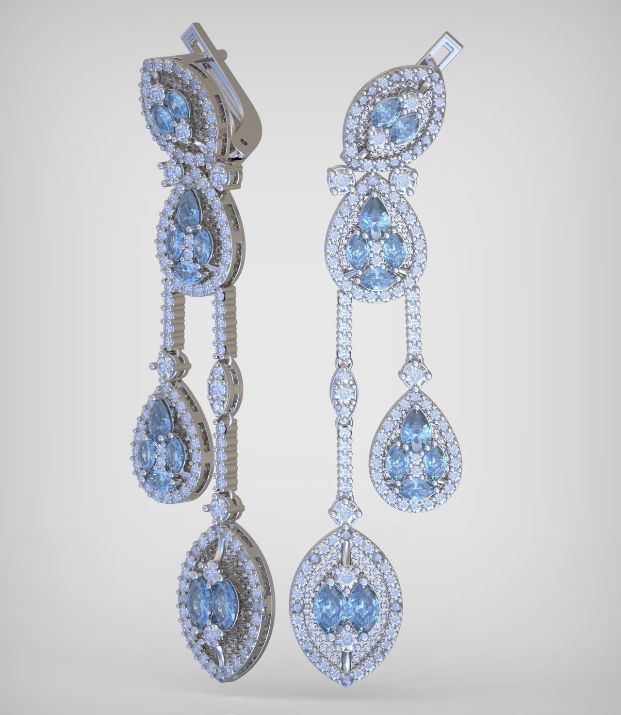 Earring model 0375 3D printable model10 3D print model_2