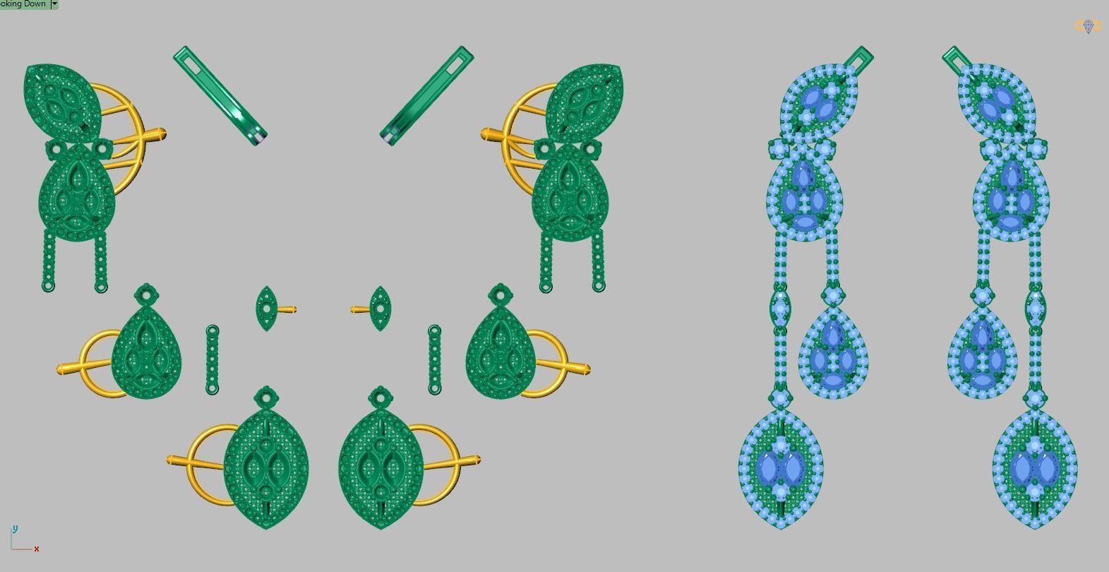 Earring model 0375 3D printable model10 3D print model_13