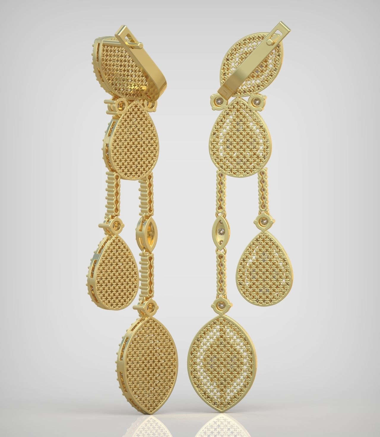 Earring model 0375 3D printable model10 3D print model_7