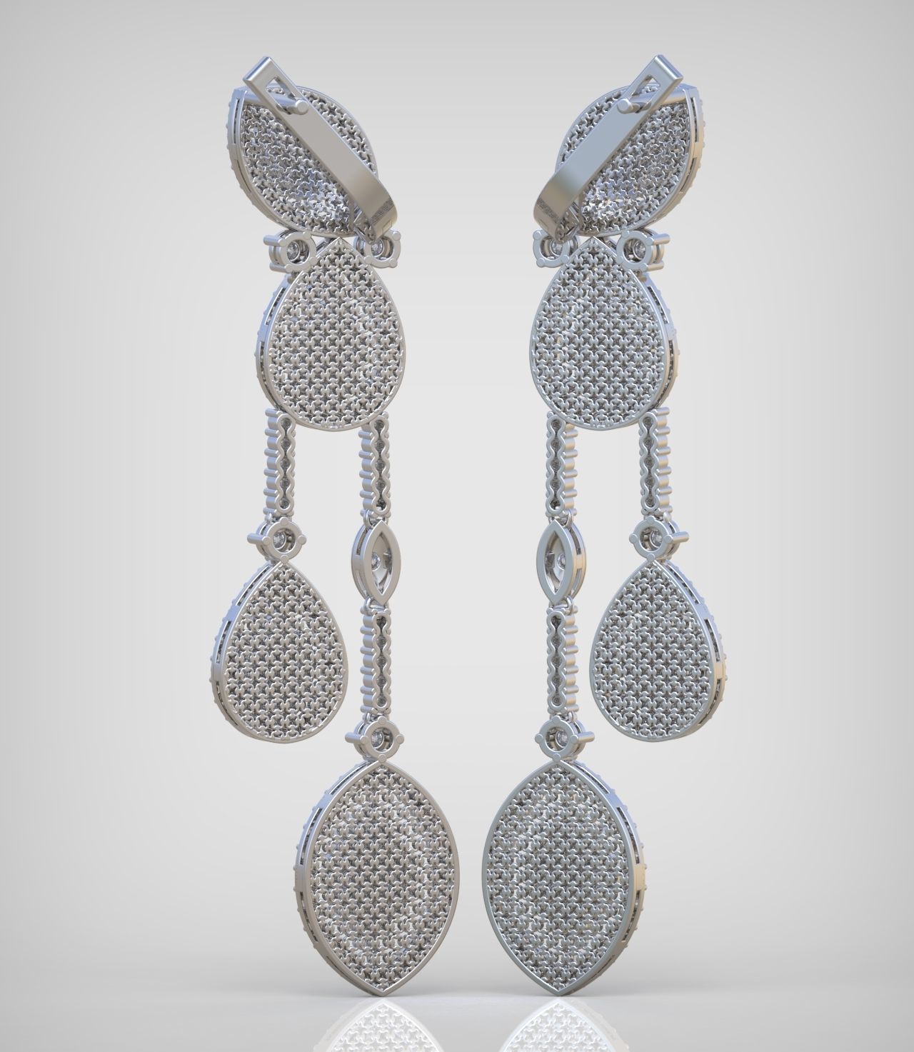 Earring model 0375 3D printable model10 3D print model_5