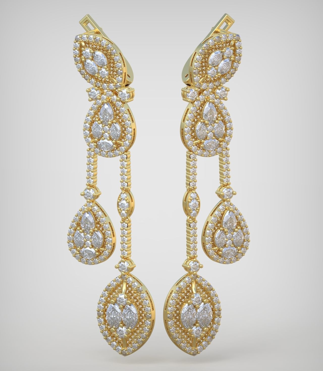 Earring model 0375 3D printable model10 3D print model_1