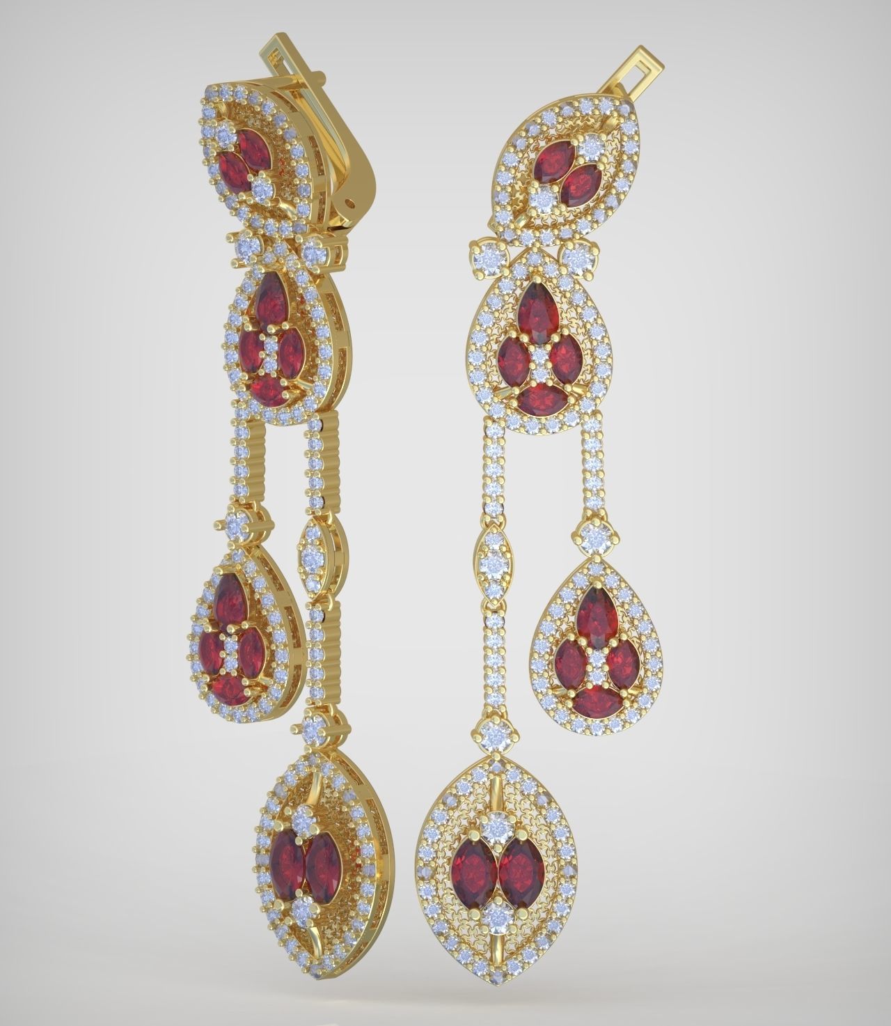 Earring model 0375 3D printable model10 3D print model_8