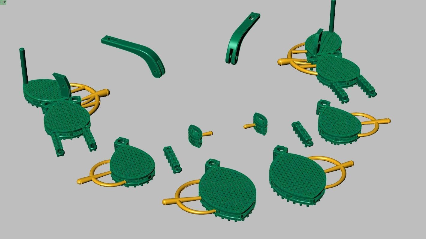 Earring model 0375 3D printable model10 3D print model_12