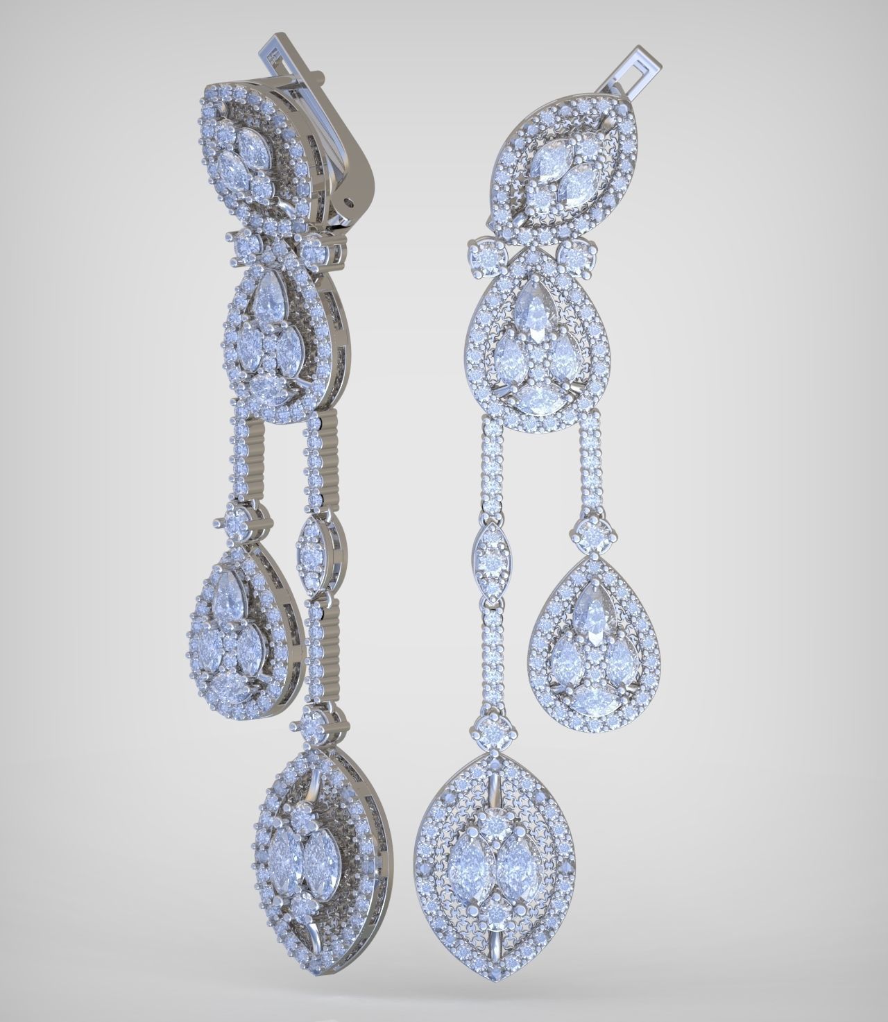 Earring model 0375 3D printable model10 3D print model_9