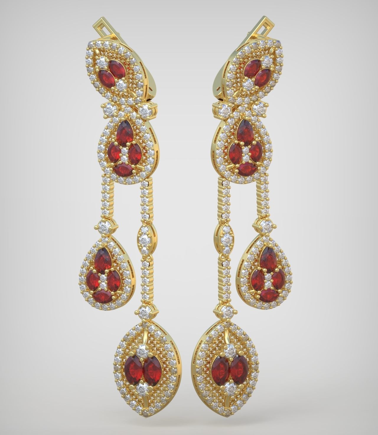 Earring model 0375 3D printable model10 3D print model_10