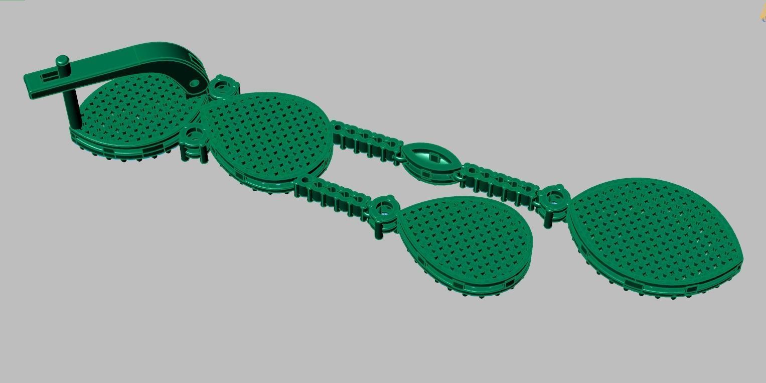 Earring model 0375 3D printable model10 3D print model_18