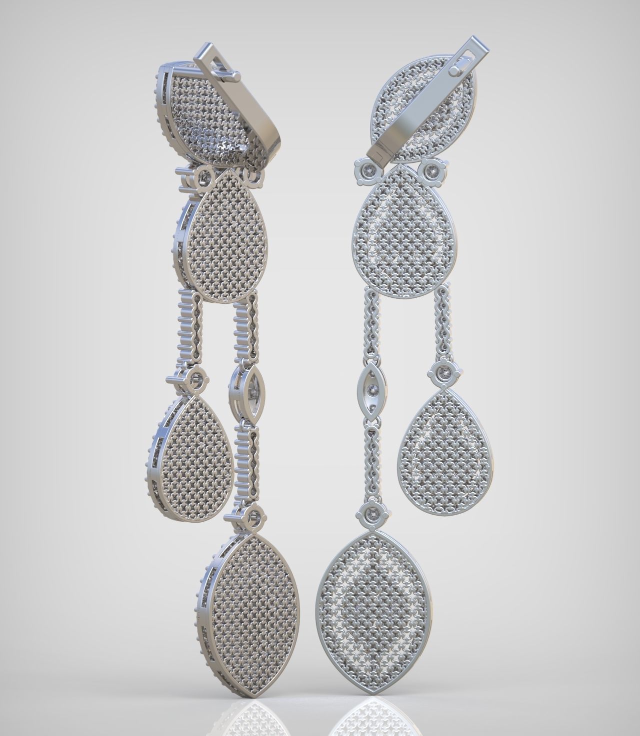 Earring model 0375 3D printable model10 3D print model_6