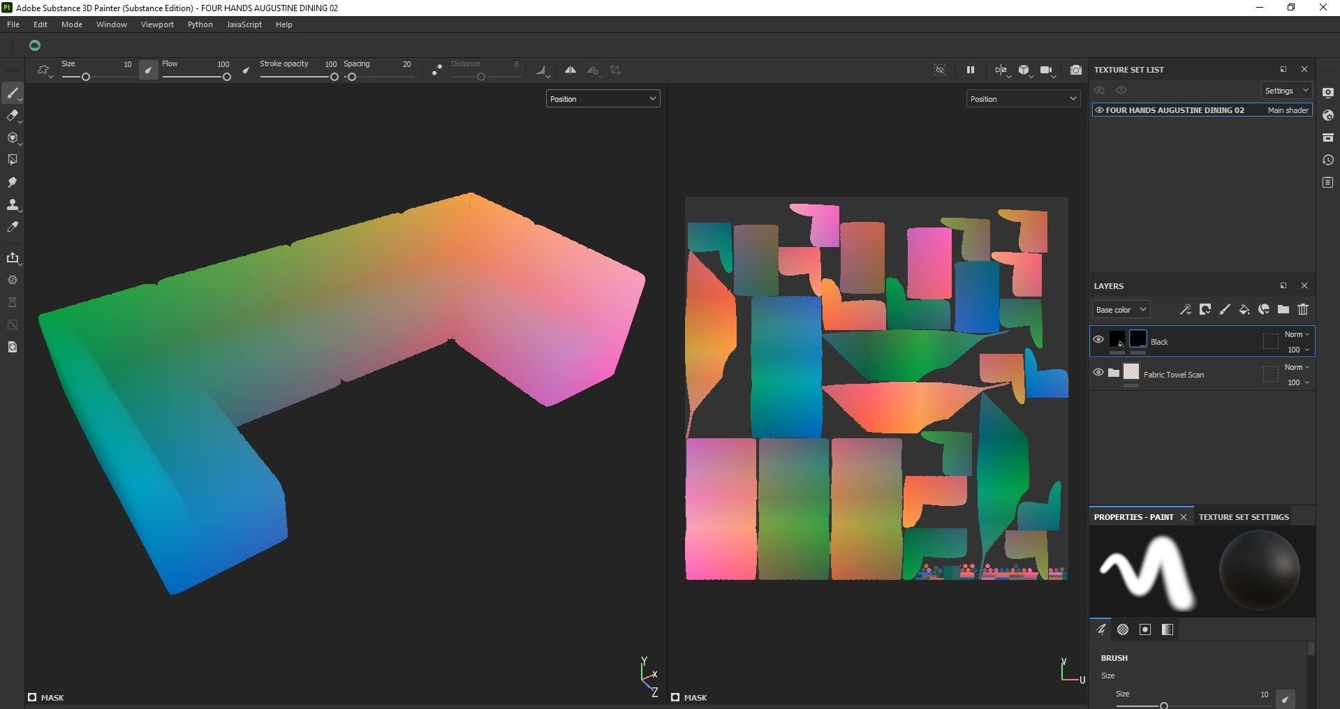 Sofa - Dining Bench - Armchair - modular sofa Low-poly 3D model_28